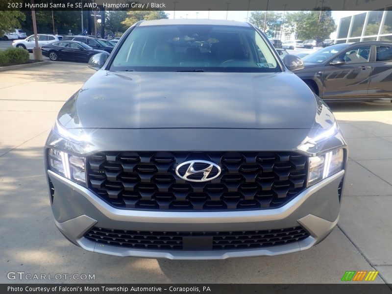 Hampton Gray / Black 2023 Hyundai Santa Fe SE AWD