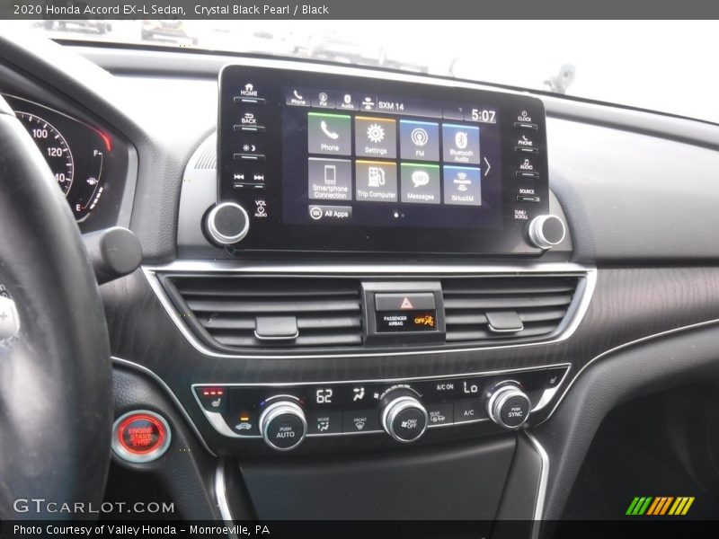 Controls of 2020 Accord EX-L Sedan