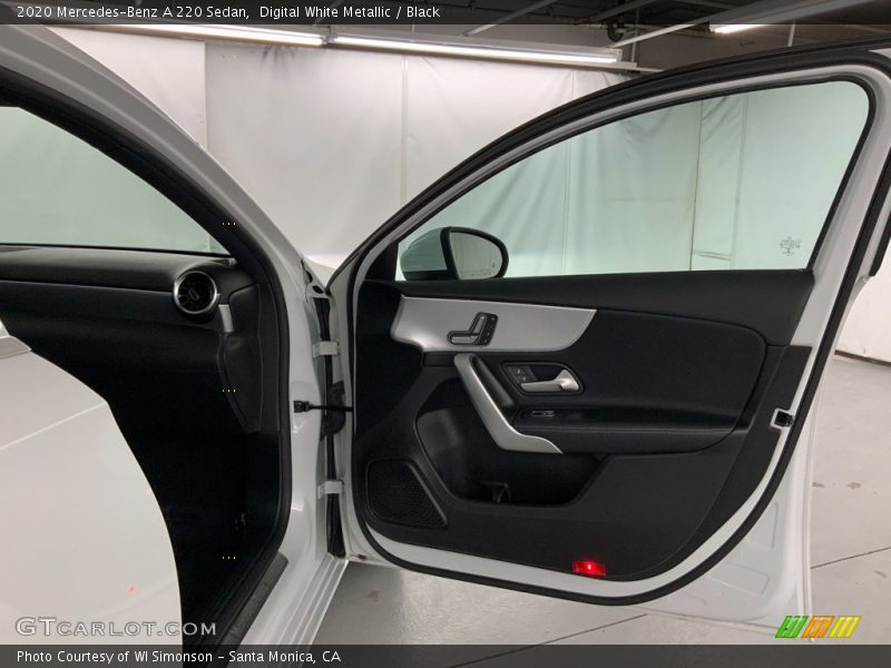 Digital White Metallic / Black 2020 Mercedes-Benz A 220 Sedan