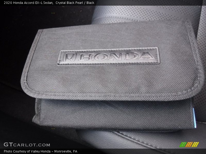 Crystal Black Pearl / Black 2020 Honda Accord EX-L Sedan