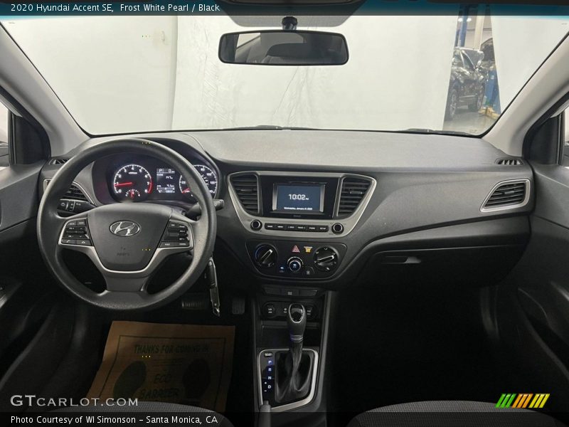Dashboard of 2020 Accent SE