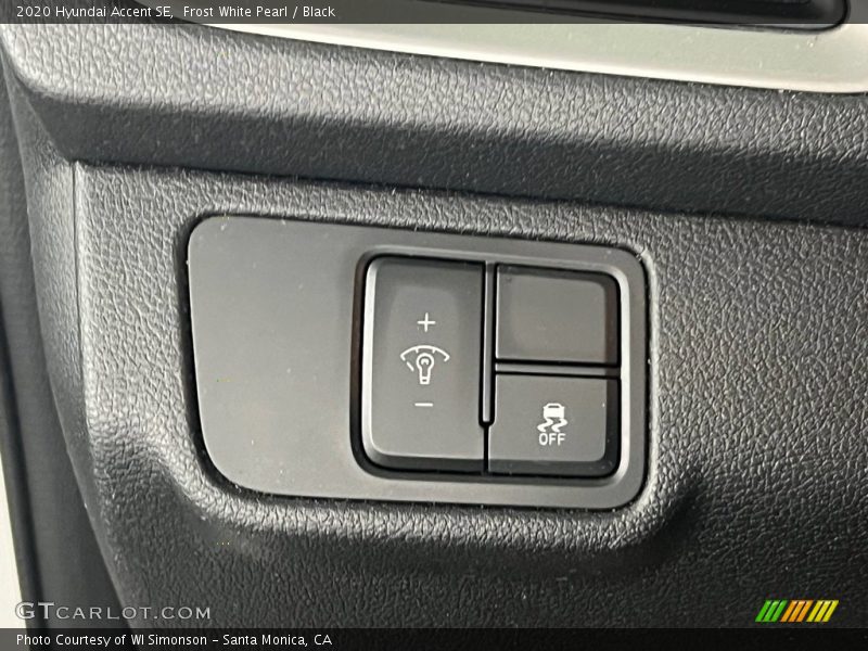 Controls of 2020 Accent SE