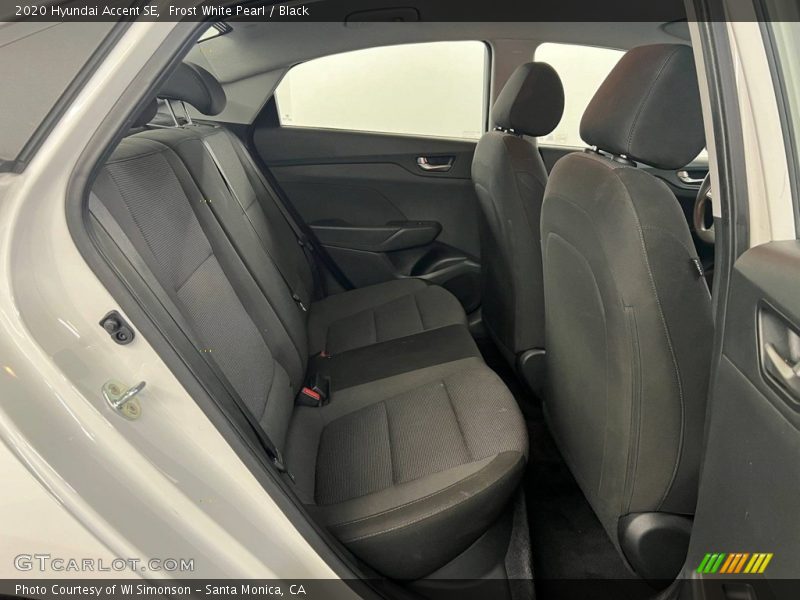 Rear Seat of 2020 Accent SE