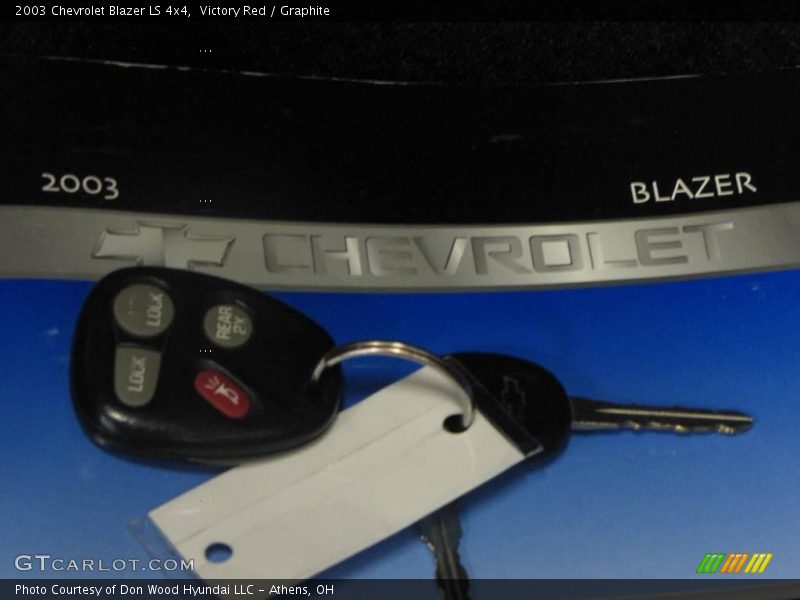 Victory Red / Graphite 2003 Chevrolet Blazer LS 4x4