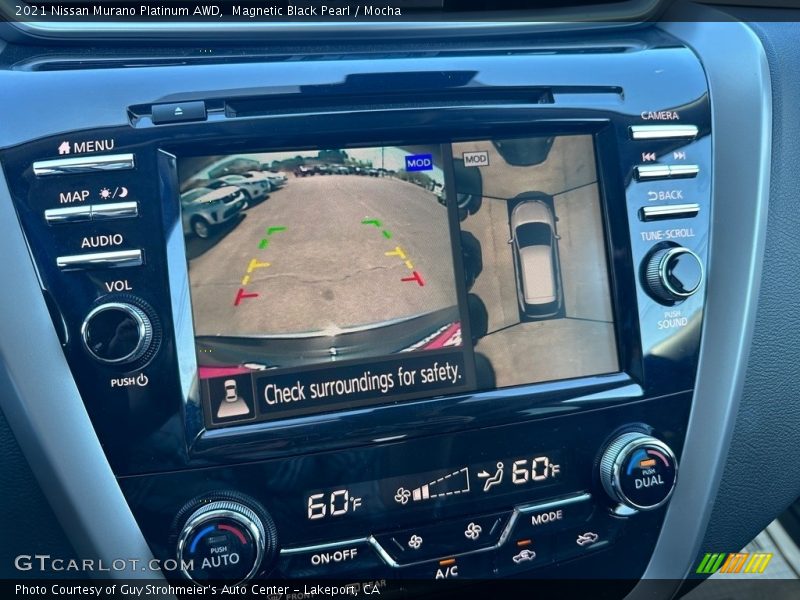 Controls of 2021 Murano Platinum AWD