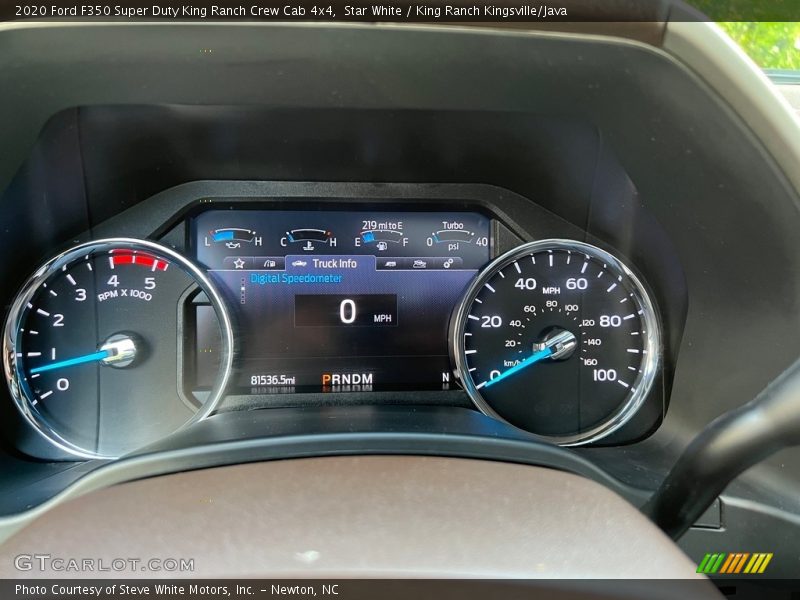  2020 F350 Super Duty King Ranch Crew Cab 4x4 King Ranch Crew Cab 4x4 Gauges