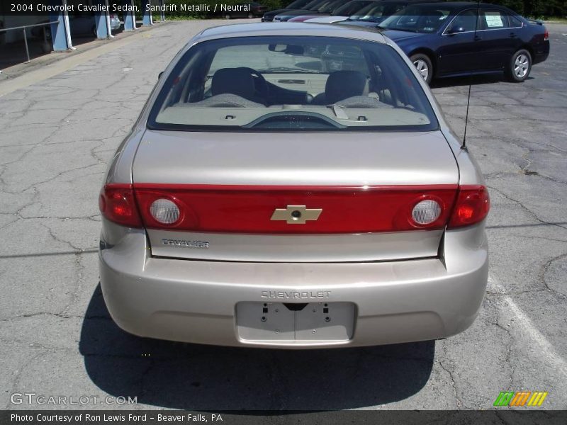 Sandrift Metallic / Neutral 2004 Chevrolet Cavalier Sedan