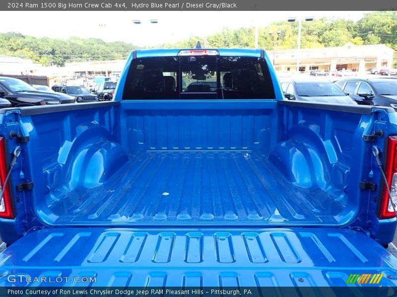 Hydro Blue Pearl / Diesel Gray/Black 2024 Ram 1500 Big Horn Crew Cab 4x4