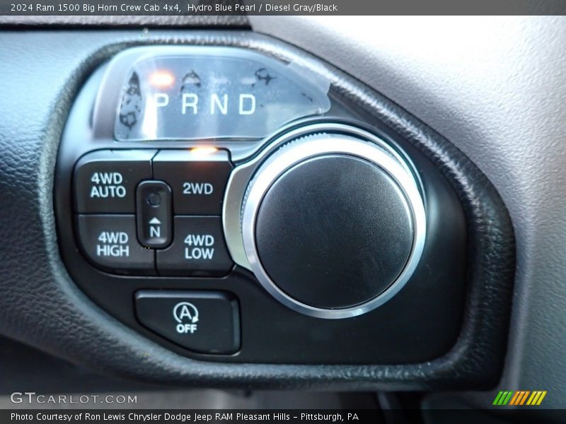 Hydro Blue Pearl / Diesel Gray/Black 2024 Ram 1500 Big Horn Crew Cab 4x4