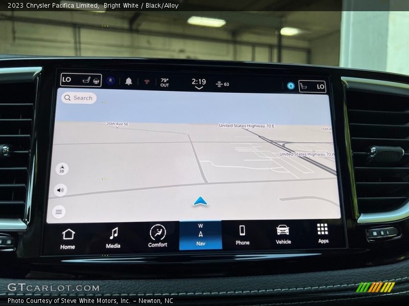 Navigation of 2023 Pacifica Limited