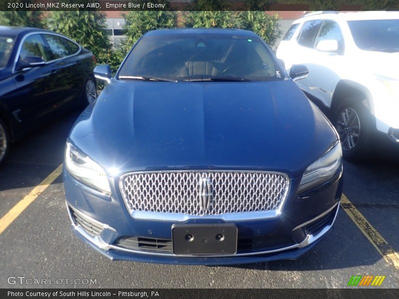 Empire Blue / Ebony 2020 Lincoln MKZ Reserve AWD
