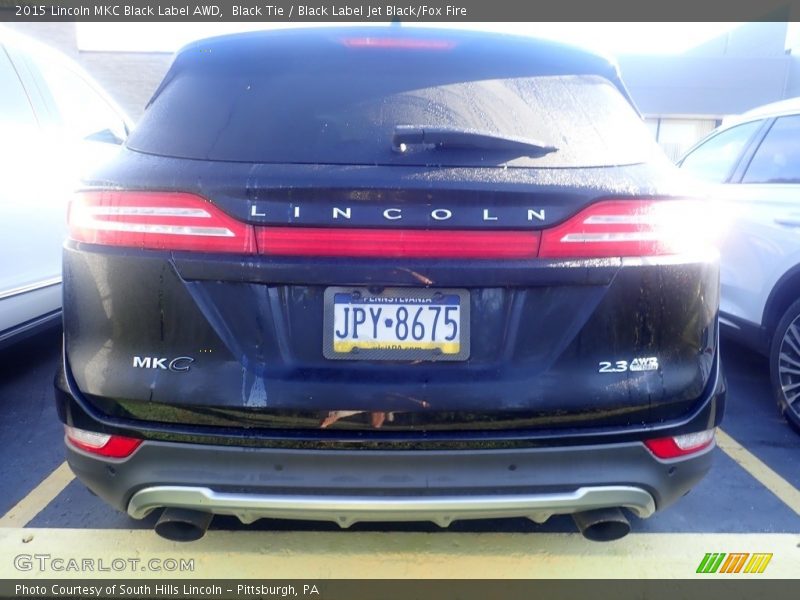 Black Tie / Black Label Jet Black/Fox Fire 2015 Lincoln MKC Black Label AWD