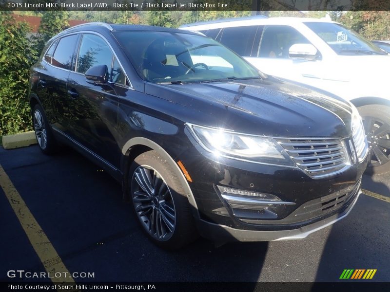 Black Tie / Black Label Jet Black/Fox Fire 2015 Lincoln MKC Black Label AWD