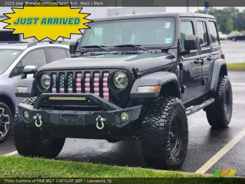 Black / Black 2020 Jeep Wrangler Unlimited Sport 4x4