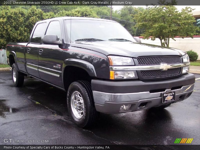 Dark Gray Metallic / Medium Gray 2003 Chevrolet Silverado 2500HD LS Crew Cab 4x4