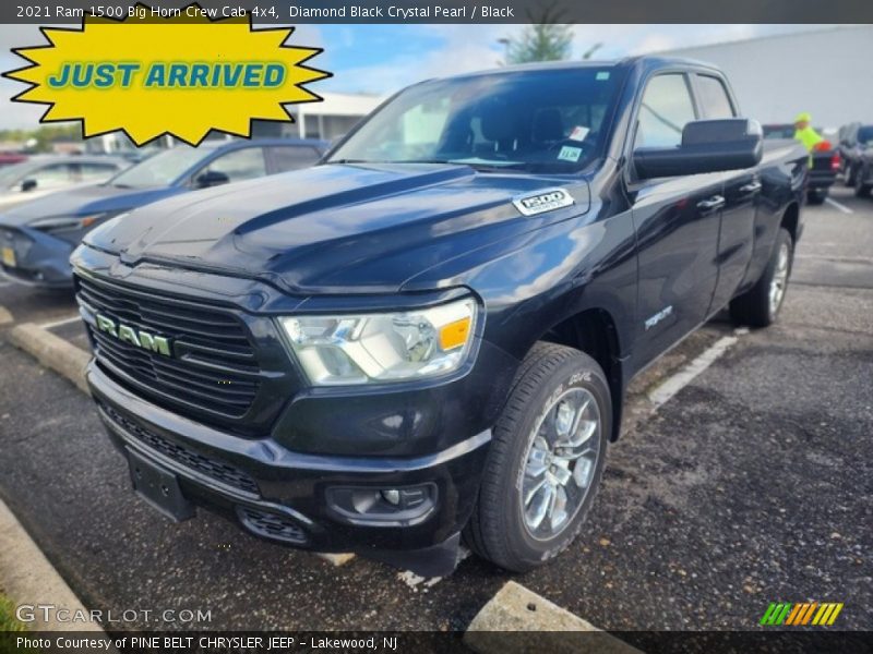 Diamond Black Crystal Pearl / Black 2021 Ram 1500 Big Horn Crew Cab 4x4