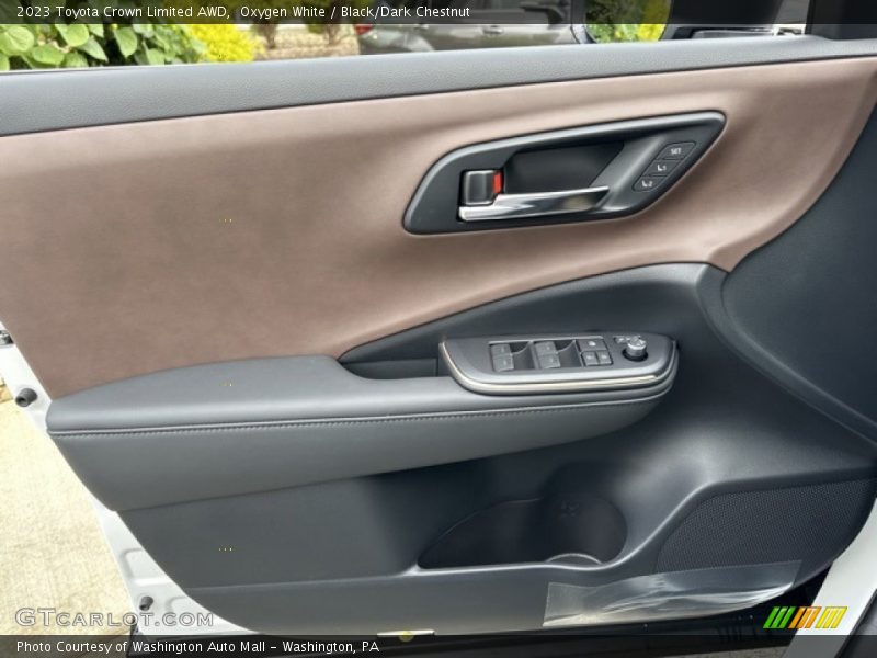 Oxygen White / Black/Dark Chestnut 2023 Toyota Crown Limited AWD