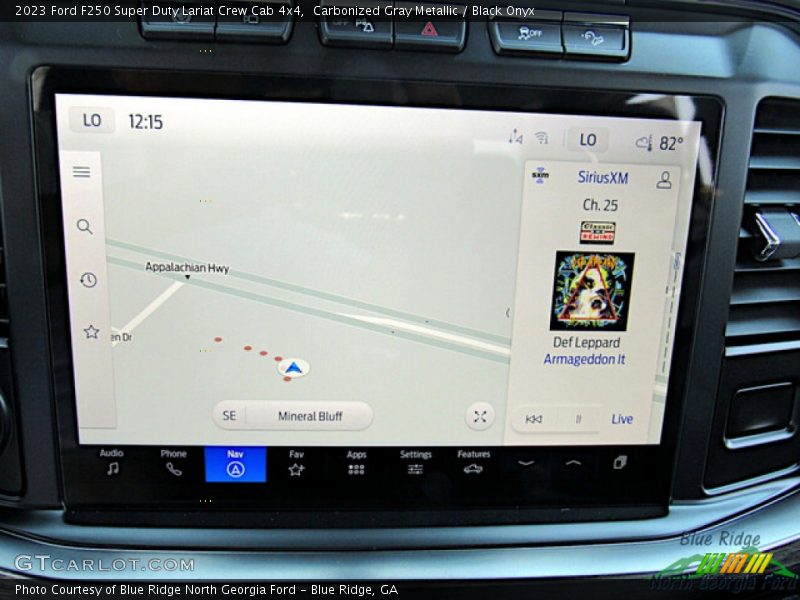 Navigation of 2023 F250 Super Duty Lariat Crew Cab 4x4