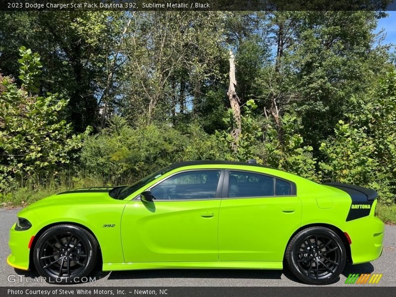 Sublime Metallic / Black 2023 Dodge Charger Scat Pack Daytona 392