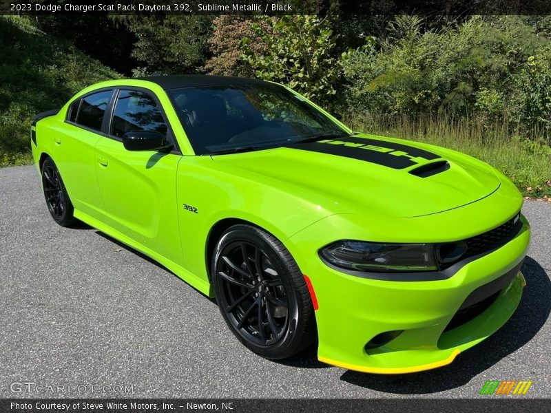 Sublime Metallic / Black 2023 Dodge Charger Scat Pack Daytona 392