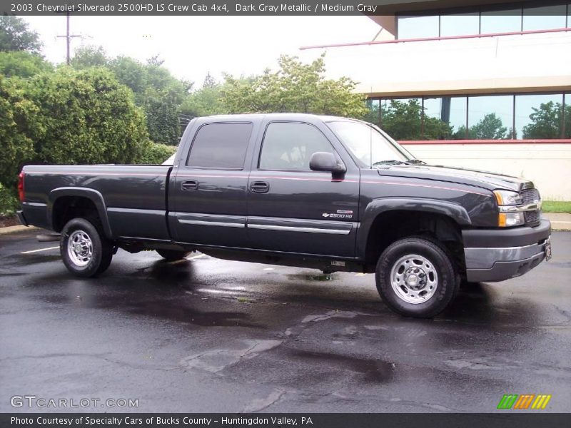 Dark Gray Metallic / Medium Gray 2003 Chevrolet Silverado 2500HD LS Crew Cab 4x4