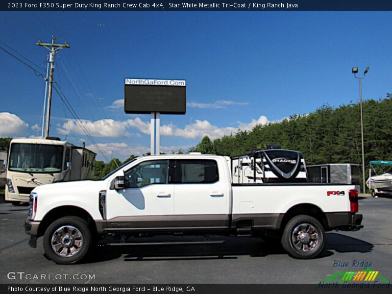  2023 F350 Super Duty King Ranch Crew Cab 4x4 Star White Metallic Tri-Coat