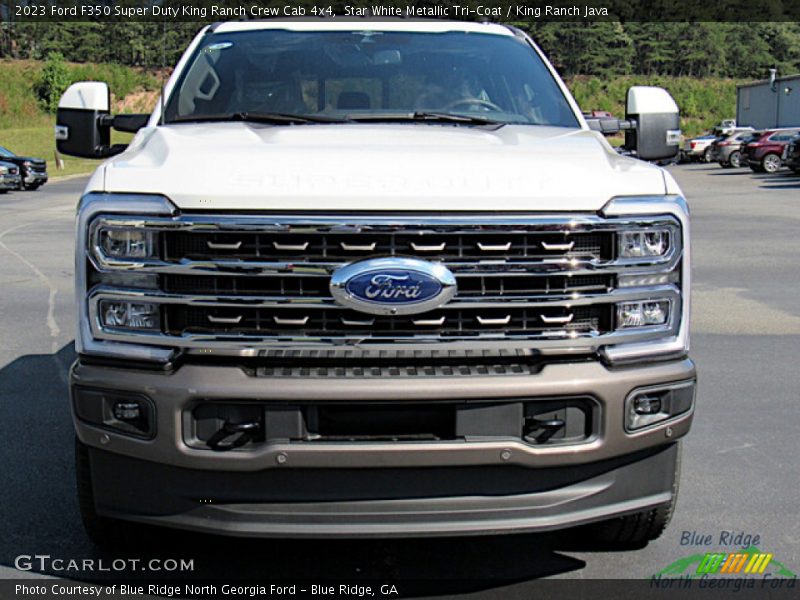 Star White Metallic Tri-Coat / King Ranch Java 2023 Ford F350 Super Duty King Ranch Crew Cab 4x4