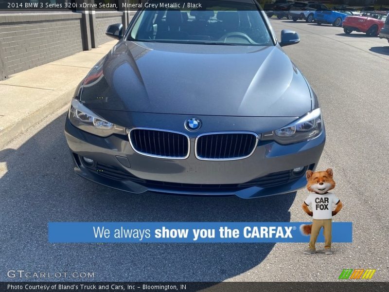 Mineral Grey Metallic / Black 2014 BMW 3 Series 320i xDrive Sedan