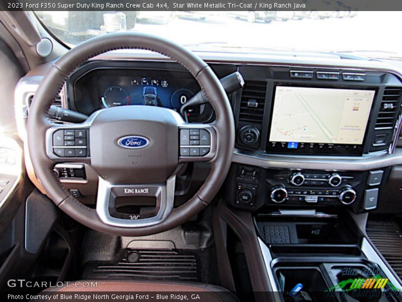 Dashboard of 2023 F350 Super Duty King Ranch Crew Cab 4x4