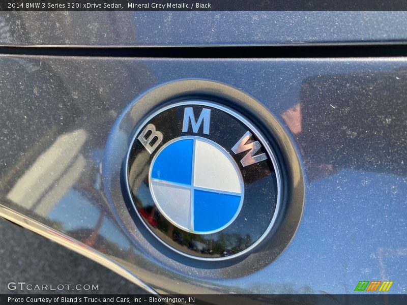 Mineral Grey Metallic / Black 2014 BMW 3 Series 320i xDrive Sedan