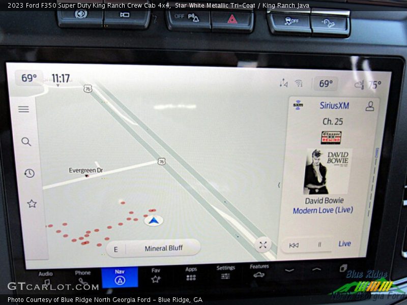 Navigation of 2023 F350 Super Duty King Ranch Crew Cab 4x4