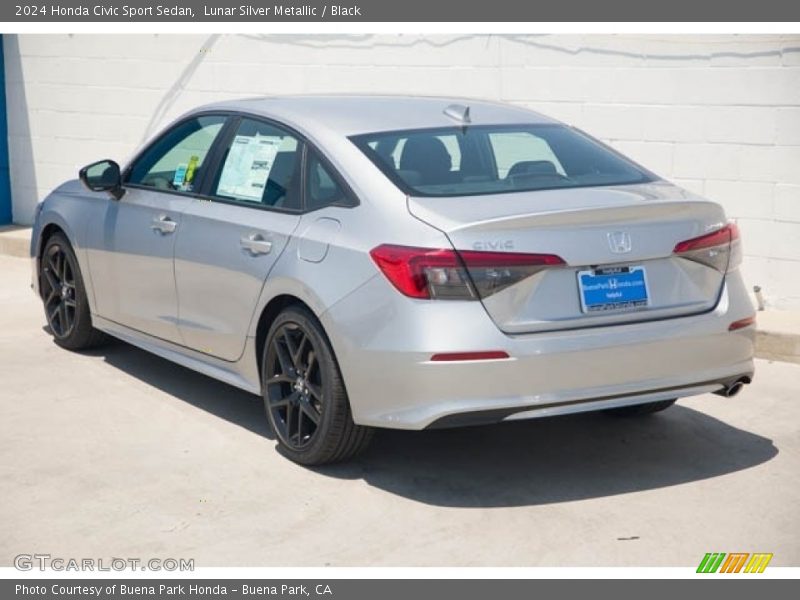 Lunar Silver Metallic / Black 2024 Honda Civic Sport Sedan