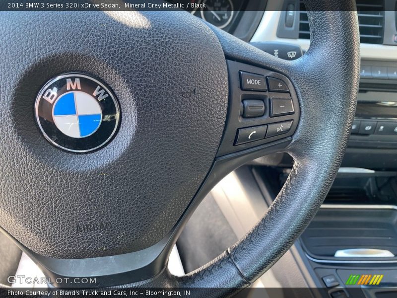 Mineral Grey Metallic / Black 2014 BMW 3 Series 320i xDrive Sedan