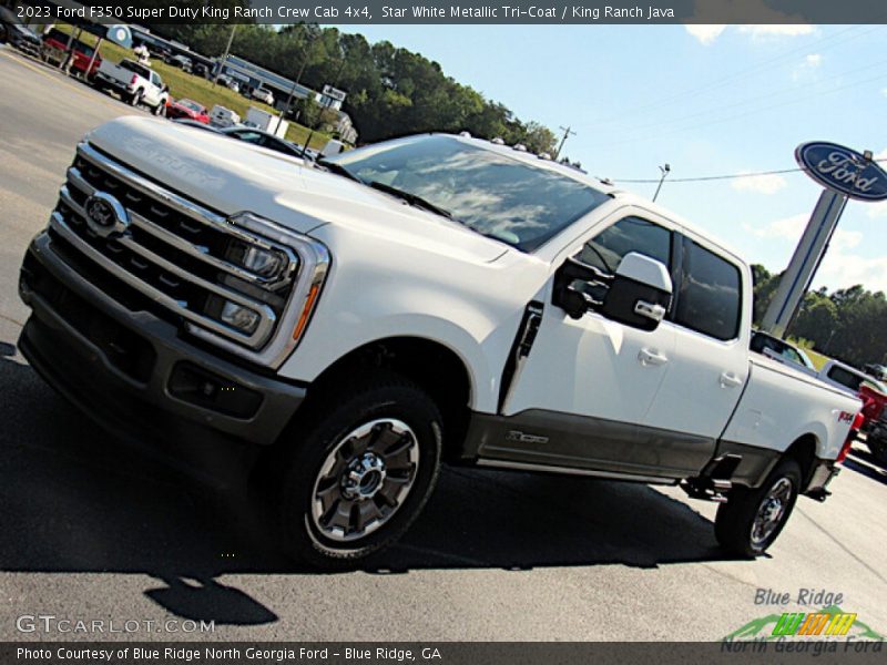 Star White Metallic Tri-Coat / King Ranch Java 2023 Ford F350 Super Duty King Ranch Crew Cab 4x4