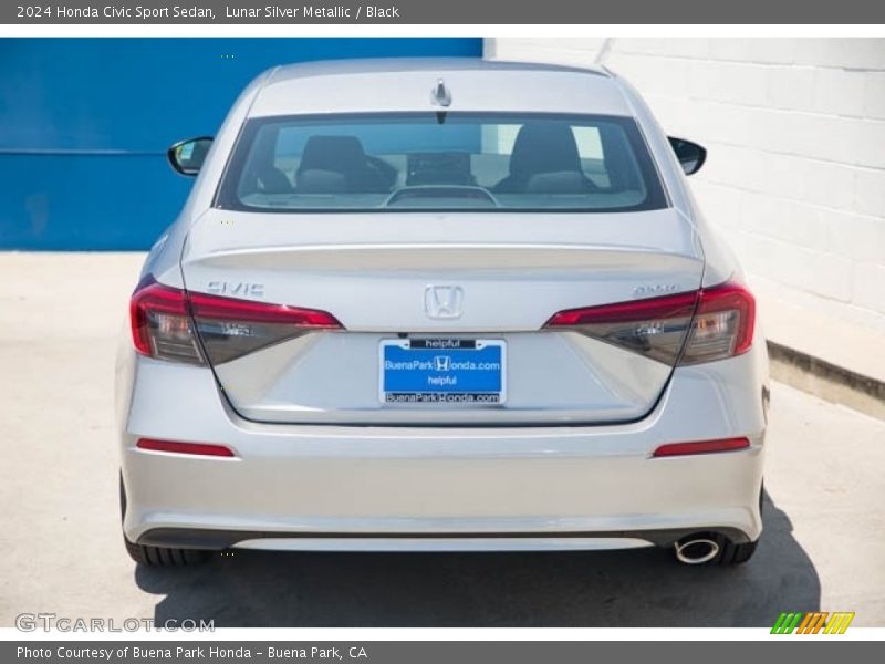Lunar Silver Metallic / Black 2024 Honda Civic Sport Sedan