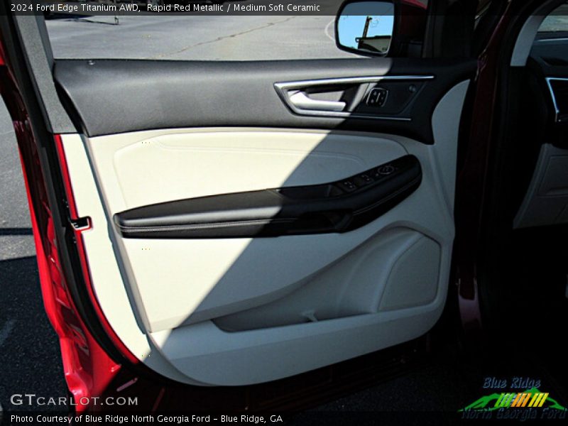 Rapid Red Metallic / Medium Soft Ceramic 2024 Ford Edge Titanium AWD
