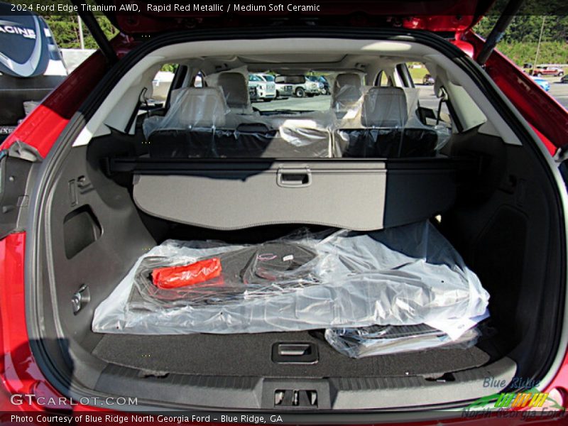 Rapid Red Metallic / Medium Soft Ceramic 2024 Ford Edge Titanium AWD