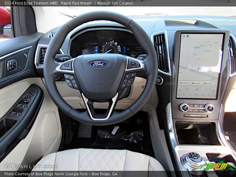 Dashboard of 2024 Edge Titanium AWD