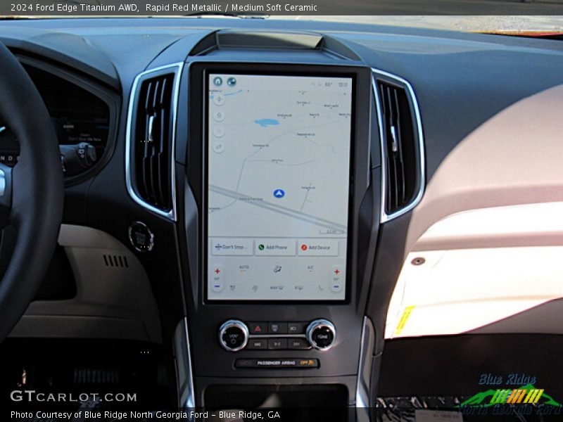 Rapid Red Metallic / Medium Soft Ceramic 2024 Ford Edge Titanium AWD