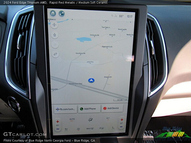 Navigation of 2024 Edge Titanium AWD