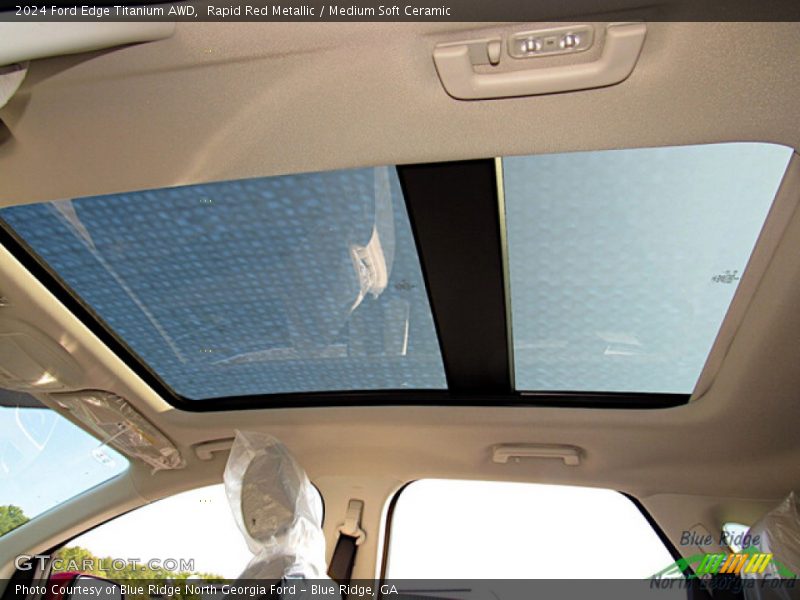 Sunroof of 2024 Edge Titanium AWD