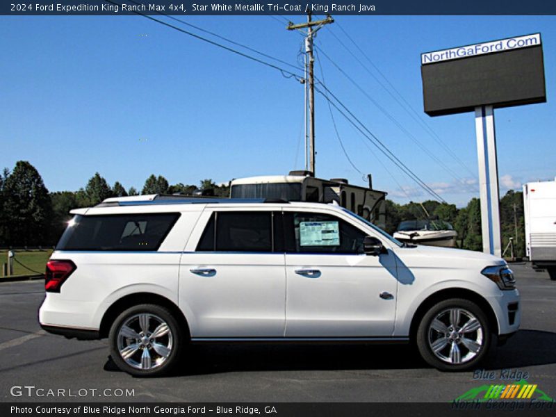 Star White Metallic Tri-Coat / King Ranch Java 2024 Ford Expedition King Ranch Max 4x4