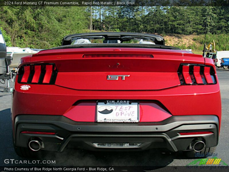 Rapid Red Metallic / Black Onyx 2024 Ford Mustang GT Premium Convertible