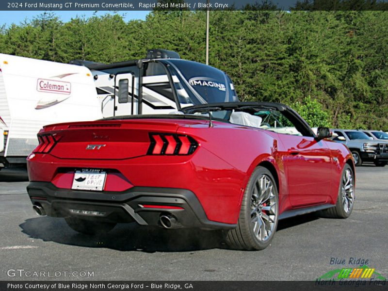 Rapid Red Metallic / Black Onyx 2024 Ford Mustang GT Premium Convertible