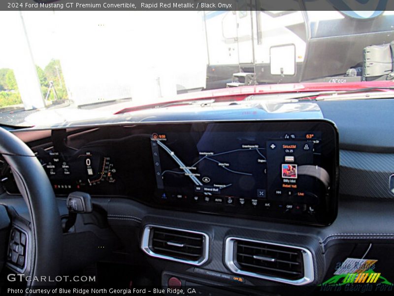 Controls of 2024 Mustang GT Premium Convertible