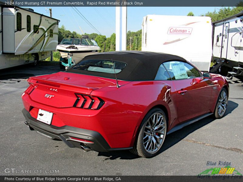 Rapid Red Metallic / Black Onyx 2024 Ford Mustang GT Premium Convertible