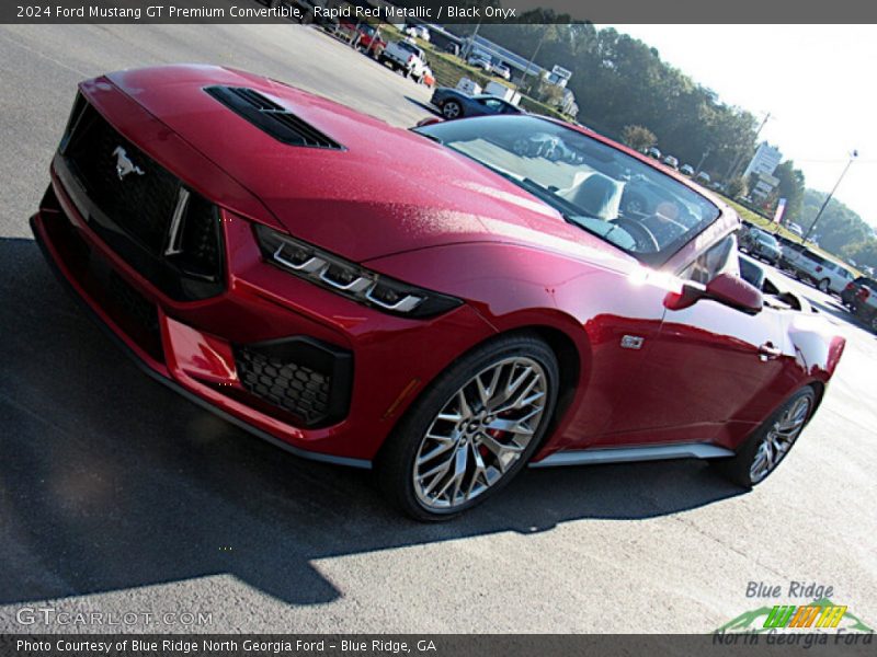Rapid Red Metallic / Black Onyx 2024 Ford Mustang GT Premium Convertible