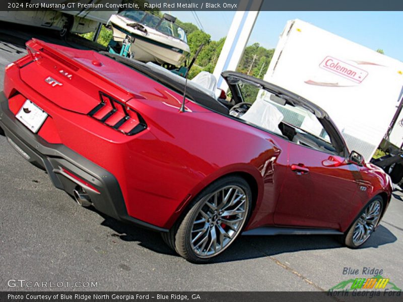 Rapid Red Metallic / Black Onyx 2024 Ford Mustang GT Premium Convertible