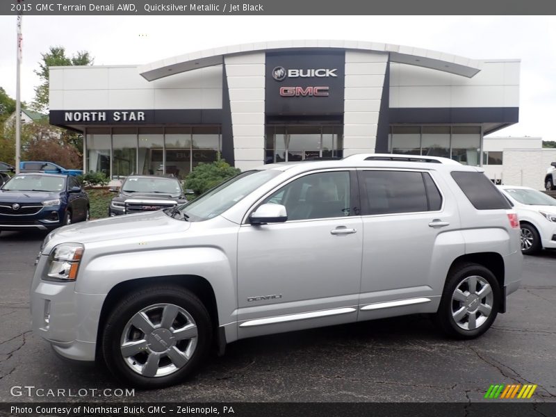 Quicksilver Metallic / Jet Black 2015 GMC Terrain Denali AWD