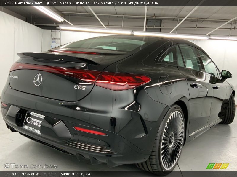 Obsidian Black Metallic / Neva Gray/Biscaya Blue 2023 Mercedes-Benz EQE AMG Sedan